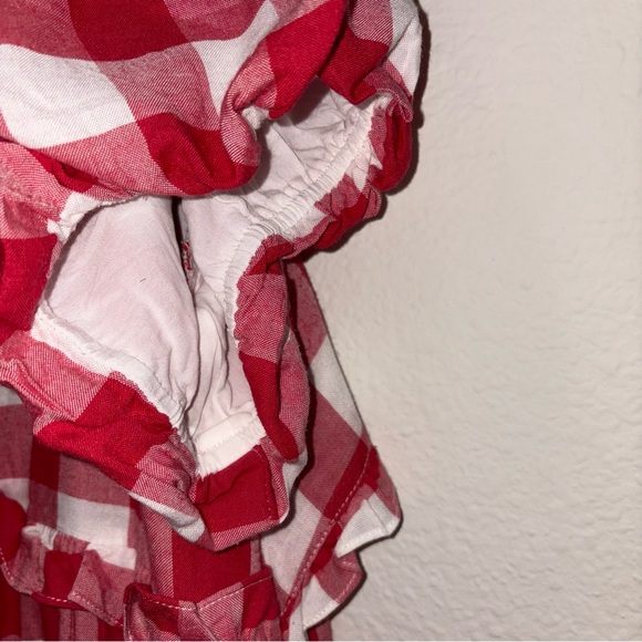 Ivy City Co Red and White Checkered Picnic Maxi Dress - Picture 10 of 11